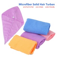 Superfine Fiber Fabrics Bath Cap Quickly Dry Hair Hat Wrapped Towel Microfiber Solid Hair Turban Home Textile 2024 - buy cheap