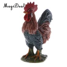 MagiDeal Simulation Cock Animal Model Figure Baby Kids Toys Figurine Home Desk Decor Special Gift 2024 - buy cheap