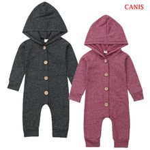 Citgeett Spring Infant Newborn Baby Boys Girls Hooded Romper Long Sleeves Autumn Casual  Jumpsuit Clothes Outfits 2024 - buy cheap