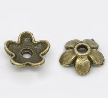 Lovely 400 Bronze Tone Flower Bead Caps Findings 6.5x6.5mm (B12801) 2024 - buy cheap