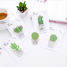 Ellen Brook 1 Piece New Korean Kawaii Memo Stickers Sticky Notes Message Pad Cute Cactus Diy Office School Supplies Stationery 2024 - buy cheap