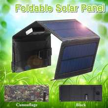 Painel solar portátil dobrável de 5v 10w, carregador à prova d'água, bateria para celular, porta usb 2024 - compre barato