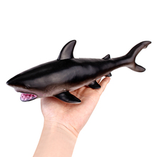 30 см великая белая акула, реалистичный резиновый фигурка морского животного, игрушка, модель, дети, раннее образование, развивающие игрушки 2024 - купить недорого