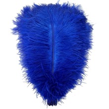 23 colores disponibles plumas de avestruz teñidas de color azul real longitud 16-18 pulgadas material de costura diy accesorios de tela de boda 2024 - compra barato