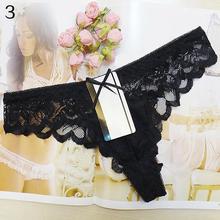 Sexy Women See Through Lace Briefs Knickers G-String Thong Ladies Lingerie Womens Exotic G String Panties Underwear Apparel 2024 - buy cheap