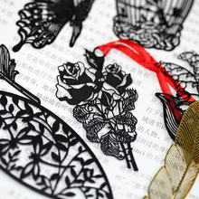 Бабочка перо закладки книги креативные металлические черные закладки книги Kawaii бумажные зажимы для детей девочек подарок, школьные принадлежности канцелярские принадлежности 2024 - купить недорого