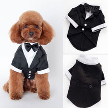 Ropa de perro gato y Príncipe para mascotas, traje de boda, esmoquin, corbata de lazo, abrigo, nuevo y elegante 2024 - compra barato