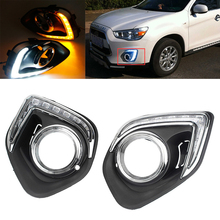 LED Daytime Running Light w/ Turn Signal For Mitsubishi ASX Outlander Sport DRL 2013 2014 2024 - buy cheap