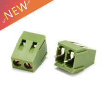 Conector de bloco terminal de parafuso pcb de 10 tamanhos com 2 pinos e 5.0mm, conector de 2 pinos, 300v/10a 2024 - compre barato