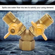 G1/2 Brass  2 Way Tap Adapter Garden Irrigation 2 Way Double Tap Hose Adapter Dual Faucet Connector Adapter 2024 - buy cheap
