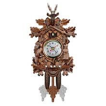 Vintage Home Decorative Bird Wall Clock Hanging Wood Cuckoo Clock Living Room Pendulum Clock Craft Art Clock For New House 2024 - buy cheap