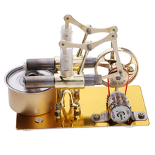 Motor Stirling de aire caliente (2 cilindros), generador de electricidad, juguete educativo 2024 - compra barato