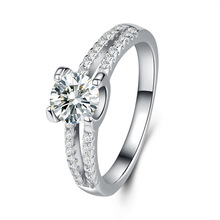 Высококачественные обручальные кольца серебряного цвета для женщин, квадратные модные ювелирные изделия, обручальные кольца, аксессуары 2024 - купить недорого