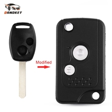 Dandkey Replacement 2 Buttons Modified Car Folding Flid Key Case Cover For Honda Accord Civic CRV Pilot Key Cover Car-Styling 2024 - buy cheap