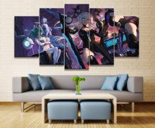 Home Decor Modular Canvas Picture 5 Piece Hyperdimension Neptunia Game Painting Poster Wall For Home Canvas Painting Wholesale 2024 - buy cheap