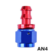 SPEEDWOW AN4 Oil Fuel Push-On Fittings Anoized Aluminum Adapter 0 45 90 180 Degree Hose End Oil Cooler Connection Red-blue 2024 - buy cheap