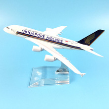 Aircraft Model Diecast Metal Model Airplanes 16cm 1:400 Singapore Airways A380 Airbus Airplane Model Toy Plane Gift  M6-042 2024 - buy cheap