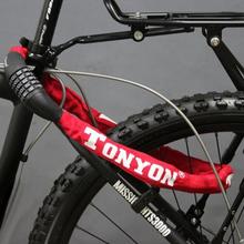 5 dígitos senha bloqueio de bicicleta de segurança anti-roubo combinação senha bloqueio de corrente para bicicleta motocicleta deslizante porta de vidro z80