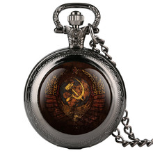 Reloj de bolsillo con patrón de insignia para hombre y mujer, pulsera de cuarzo Digital árabe, con colgante analógico 2024 - compra barato