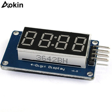 Aokin LCD Screen Tm1637 0.36" 4-Digit LED Display WhiteTube Decimal 7 Segments Clock Double Dots Module For Arduino 2024 - buy cheap