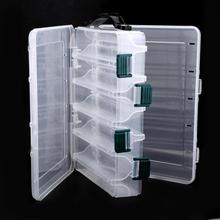10/14 Compartments Fishing Lure Box Double Side Fishing Tackle Box Fishing Bait Box Large Capacity Lure Hook Holder Case 2024 - buy cheap