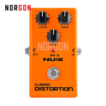 NUX Distorção Pedal Efeitos para Guitarra Crunch True Bypass Analog Circuit Frete Grátis Clássico DS-3 Distorção do Som 2024 - compre barato
