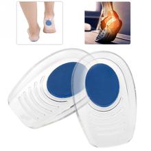 2 Sizes Men Women Silicone Gel Heel Insoles Cushion Non-slip foot Shoe Pad feet pain protectors High Heel Inserts Foot Care Tool 2024 - buy cheap