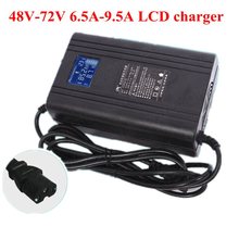LCD Lithium Lifepo4 Lead Acid Battery Charger for Electric Car Ebike Automatic Power 48v 60v 72v 6.5A 9.5A Power LCD Charger 2024 - buy cheap