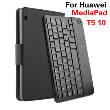 Capa de teclado desanexado, capa de teclado sem fio bluetooth para huawei mediapad t5 10 2024 - compre barato