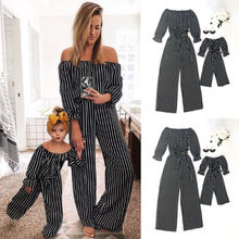 Family Clothes Mother & Daughter Matching Mom Women Casual Jumpsuit Outfits 2024 - buy cheap