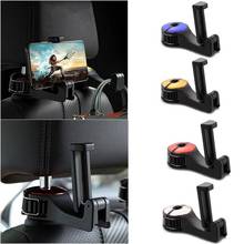 New 2 in1Car Headrest Universal Rear Seat Phone Holder Multifunction Hook Hanger Bracket Universal most 4.0-6.0 inch cell phone 2024 - buy cheap