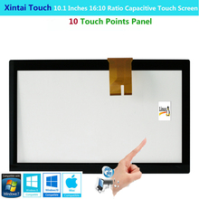 Xintai Touch 10,1 дюйма 16:10 соотношение проекция емкостная сенсорная панель с 10 сенсорными точками Plug & Play 2024 - купить недорого