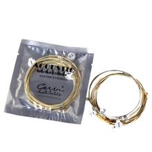 6pcs/ Set Brand New Universal Acoustic Guitar String Brass Hexagonal Steel Core Strings For Musical Instruments 2024 - buy cheap