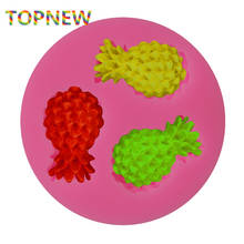 Tropical Fruit Pineapple Shape 3D Silicone Mold Fondant Cake Decorating Tools 2024 - buy cheap