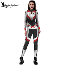 [You're My Secret] Fashion Movie Series Cosplay Costume 3D Digital Printing Quantum Bodysuit For Women Breathable Zipper Catsuit 2024 - buy cheap