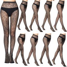 Mulheres Sexy Meias Calças Justas de Malha Quente Transparente Multi Estilo Preto Longo e Fino Panty Stocking Club Party Meias Femininas Do Vintage 2024 - compre barato