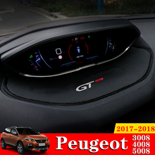 1Pcs Car Styling Accessories Sticker Display Anti-Skid Meter Mats Pad Anti-Slip For Peugeot 3008 4008 5008 GT 2016 2017 2018 2024 - buy cheap