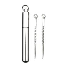 S990 Sterling Silver Toothpick Box Portable Aluminum Alloy Toothpick Innovative Mini Fruit Picker Home Accessories 2024 - buy cheap