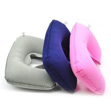 VODOOL U Shape Inflatable Pillow Car Airplane Travel Head Neck Rest Air Cushion Pillows Home Office Nap Head Support Neck Pillow 2024 - buy cheap