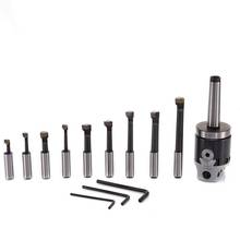 1 Set Milling Machine Accessories Tool F1-MT2-1 1/2-18 M10 50mm Boring Head with 9 12mm Boring Bar 2024 - buy cheap