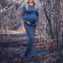 2020Women pregnant women photography dress ankle long dress for  pregnancy dress maternity dress for photo shoot robe female 2024 - buy cheap