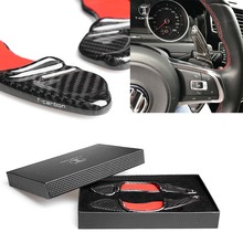Car Steering Wheel Shift Paddle For Volkswagen Scirocco 2015-2017 & Sagitar GLI 2016-2017 & Lamando GTS 2016 Real Carbon Fiber 2024 - buy cheap
