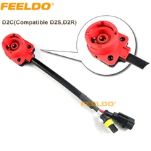 FEELDO 6 uds HID Xenon bombilla D2S/D2R/D2C arnés de cables adaptadores de enchufe # FD2080 2024 - compra barato