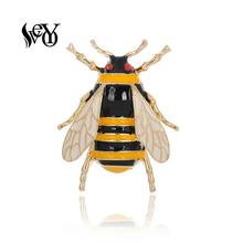 Broche veyo honeybee broche fofo esmaltado inseto mochila crachá presente 2024 - compre barato