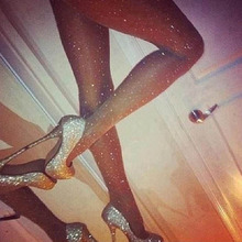 Sexy Party Women Stretch Bling Crystal Rhinestone Pantyhose Tights Stockings hot drilling stockings Mesh High Thigh Pantyhose 2024 - buy cheap