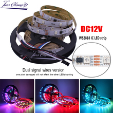 5M 150LED Pixel WS2818 IC DC12V 5050 RGB Full color LED strip light breakpoint continuous Digital Flexible Strip Smart Tape IP20 2024 - buy cheap
