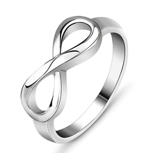 Hot Sale Romance Forever Love Finger Brand Rings Silver Color Infinity Statement Ring For Women Wedding Jewelry Wholesale 2024 - buy cheap