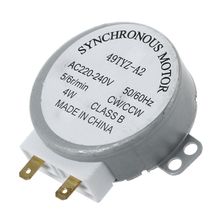 Motor síncrono da plataforma giratória da c.a. 220-240v 50/60hz 5/6rpm 4w para o forno de miniwave 2024 - compre barato