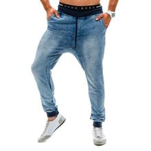 Новые мужские брендовые джинсы Модные мужские повседневные облегающие прямые высокие эластичные облегающие джинсы мужские черные Лидер продаж мужские брюки 2024 - купить недорого