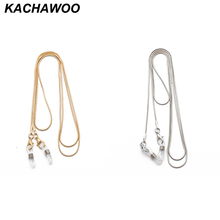 Kachawoo-Cadena de gafas doradas para mujer, cadena de gafas plateadas, gafas de sol para mujer, cordón para gafas de lectura, accesorios 2024 - compra barato